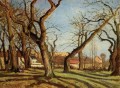 chestnut trees at louveciennes 1872 Camille Pissarro scenery